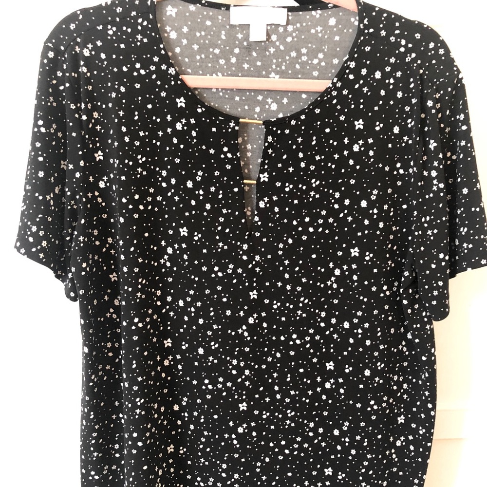 Michael Kors black and white blouse